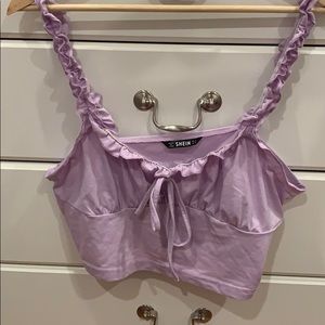 ~Frilly Lavender Tank Top~